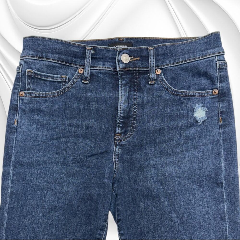 EXPRESS Women’s 4R MID RISE SKINNY Blue Jeans